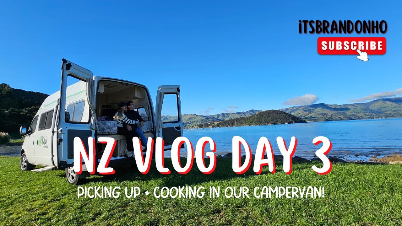 NEW ZEALAND VLOG DAY #3 l Picking up 🚐 + Cooking In Our Campervan! 🍳