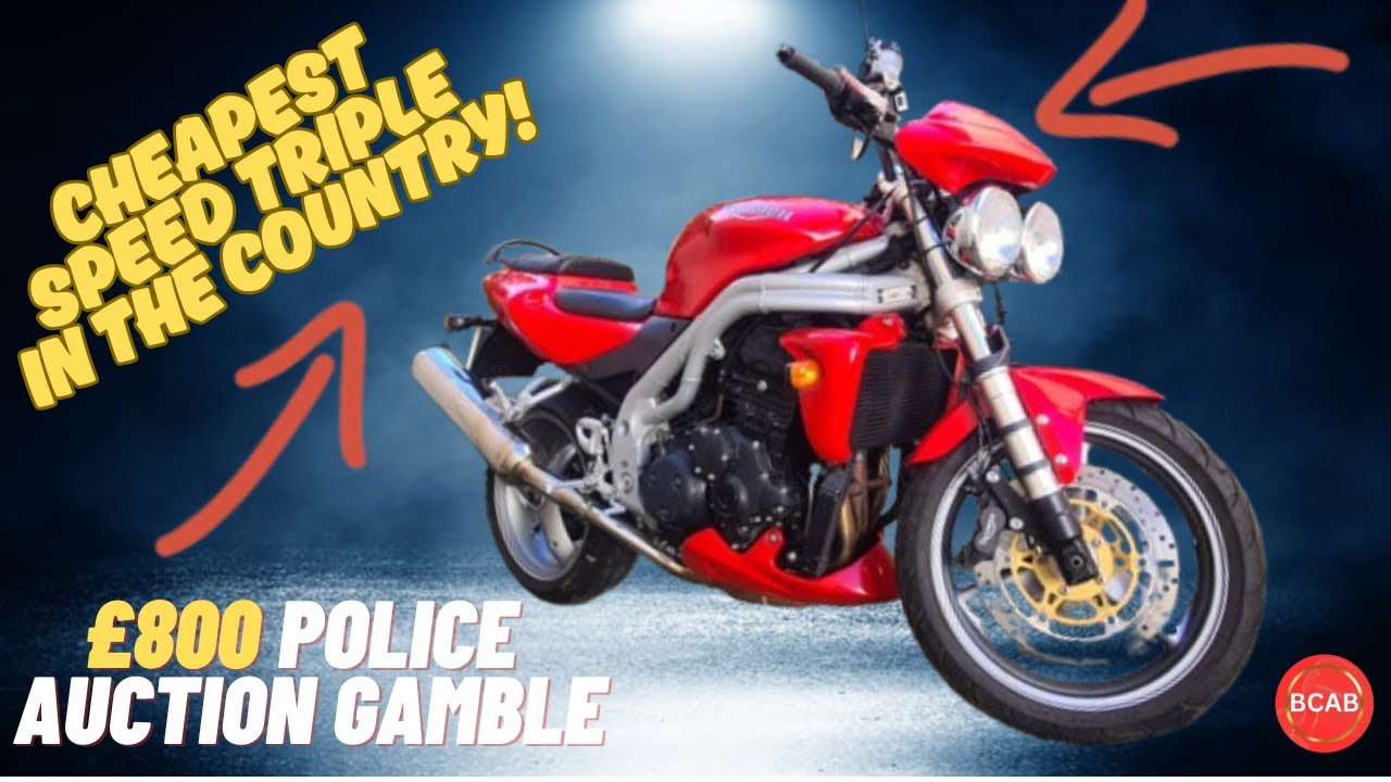 Triumph Speed Triple 955i £800 Police Auction Gamble! Can We Get It Running?
