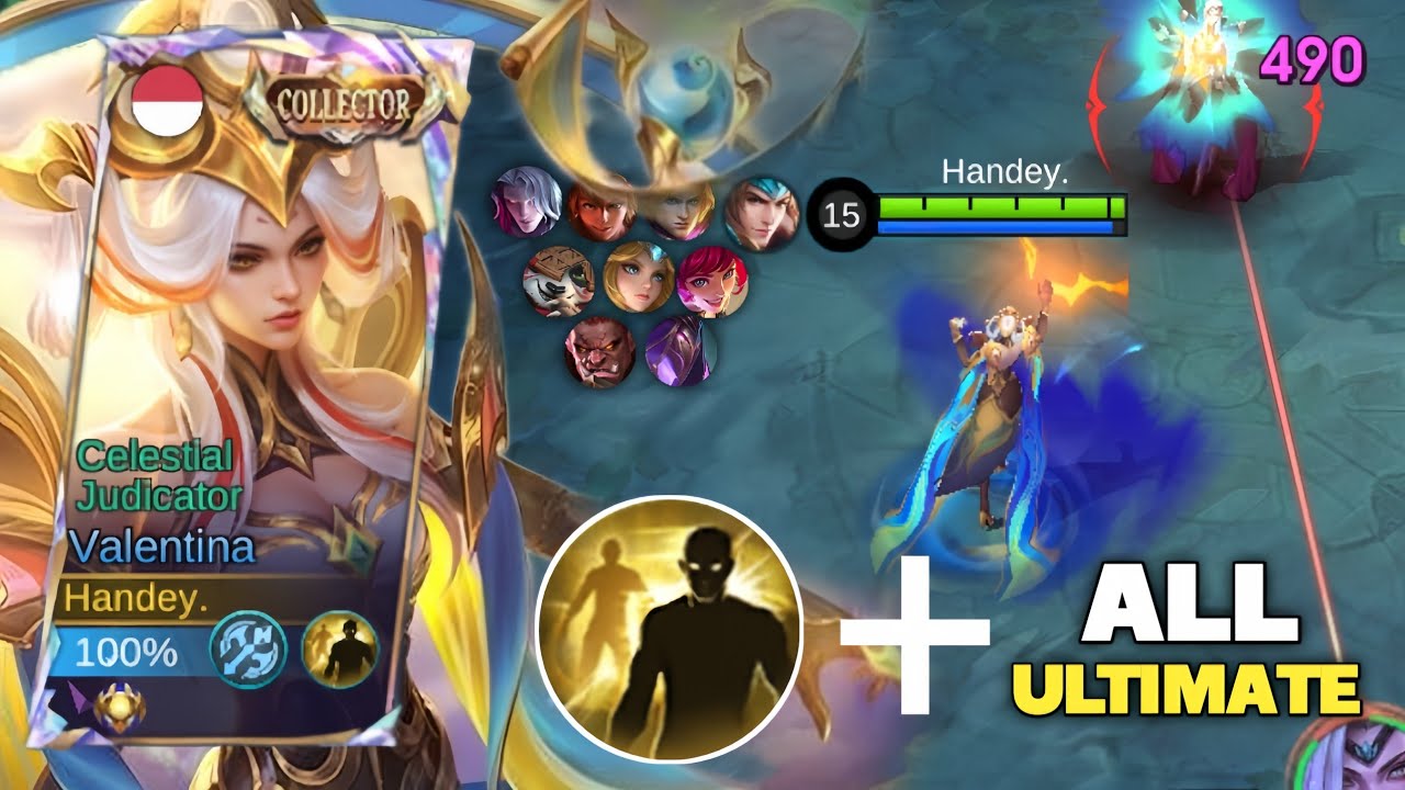 VALENTINA MONTAGE!! COPY SEMUA ULTI MUSUH + FLICKER!! - MOBILE LEGENDS