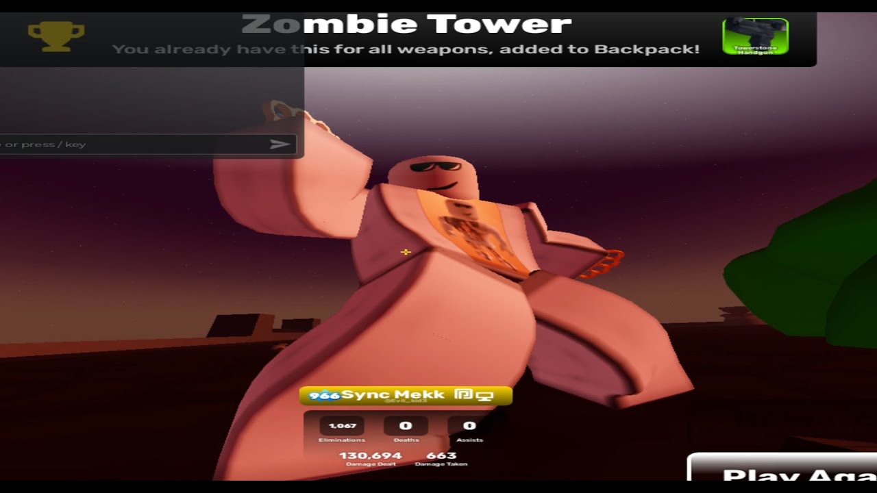 rivals zombie tower solo wr 30:20