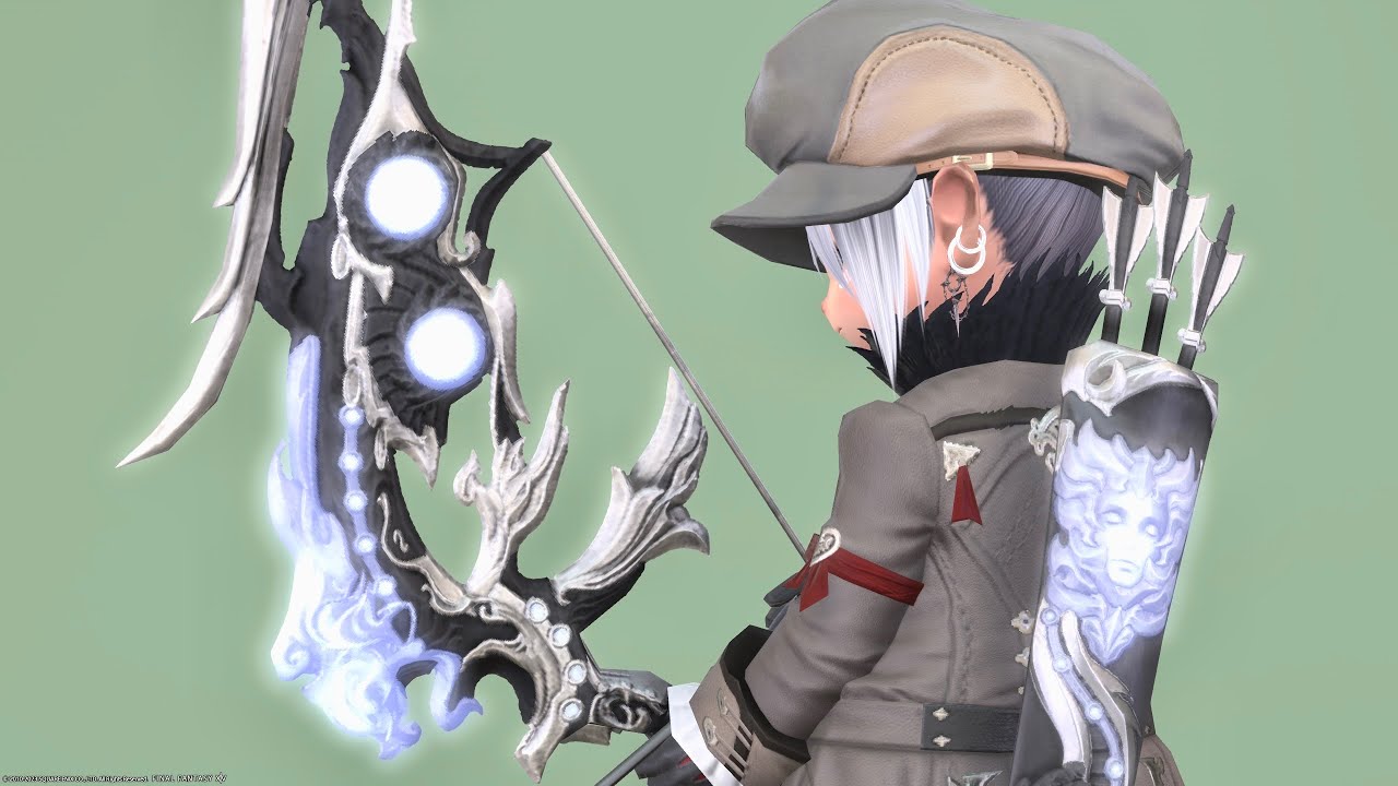 オメガ零式アルファ編4層の吟遊詩人弓・光る顔の矢筒『オメガボウ』~Final Fantasy XIV~