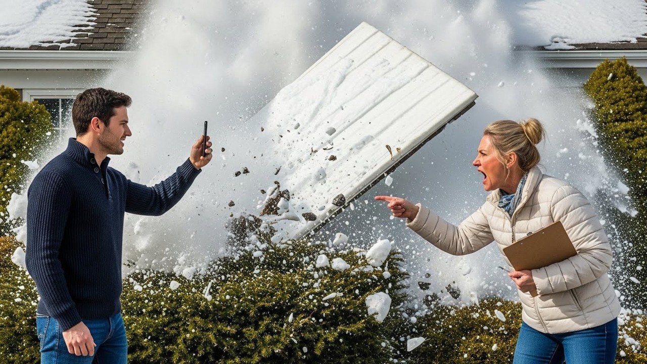HOA Fined Me For Not Clearing My Roof, So I Let The Snow Slide Off Onto Their Fancy Landscaping