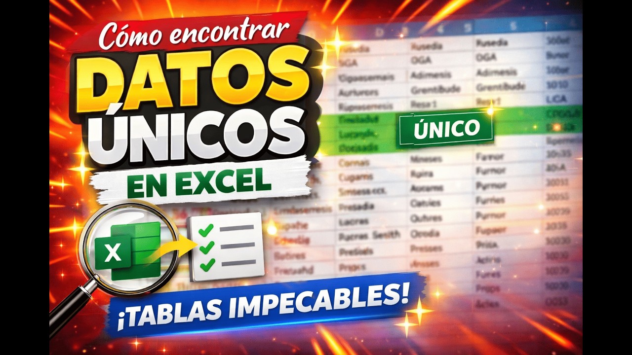 Cómo encontrar datos únicos en Excel y dejar tus tablas impecables