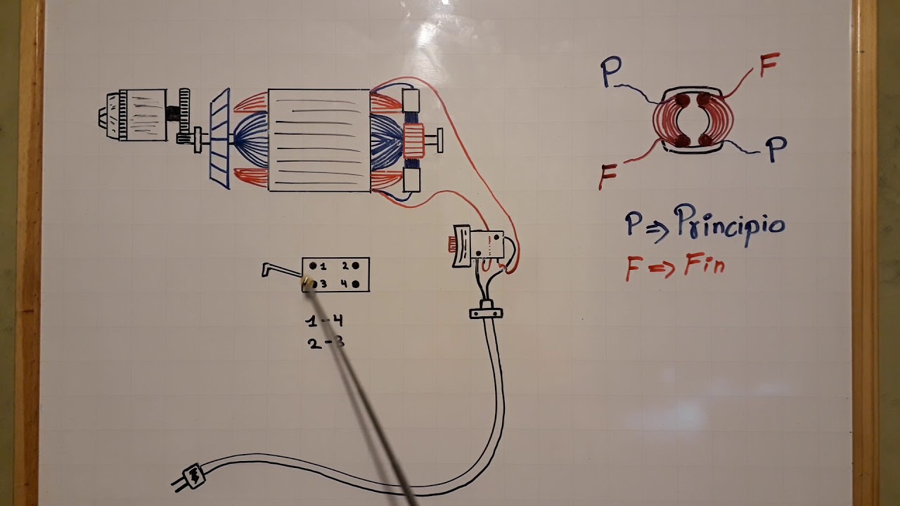 Como conectar interruptor de motor de taladros y rotopercutores.