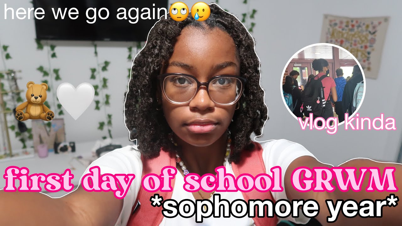 FIRST DAY OF SCHOOL GRWM *sophomore year* + VLOG! 2021