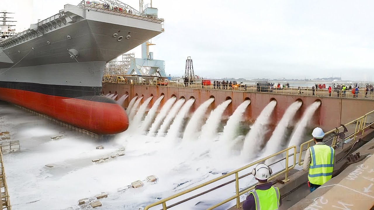 Massive $13 Billion US Aircraft Carrier Exits Dry Dock After Major Repairs