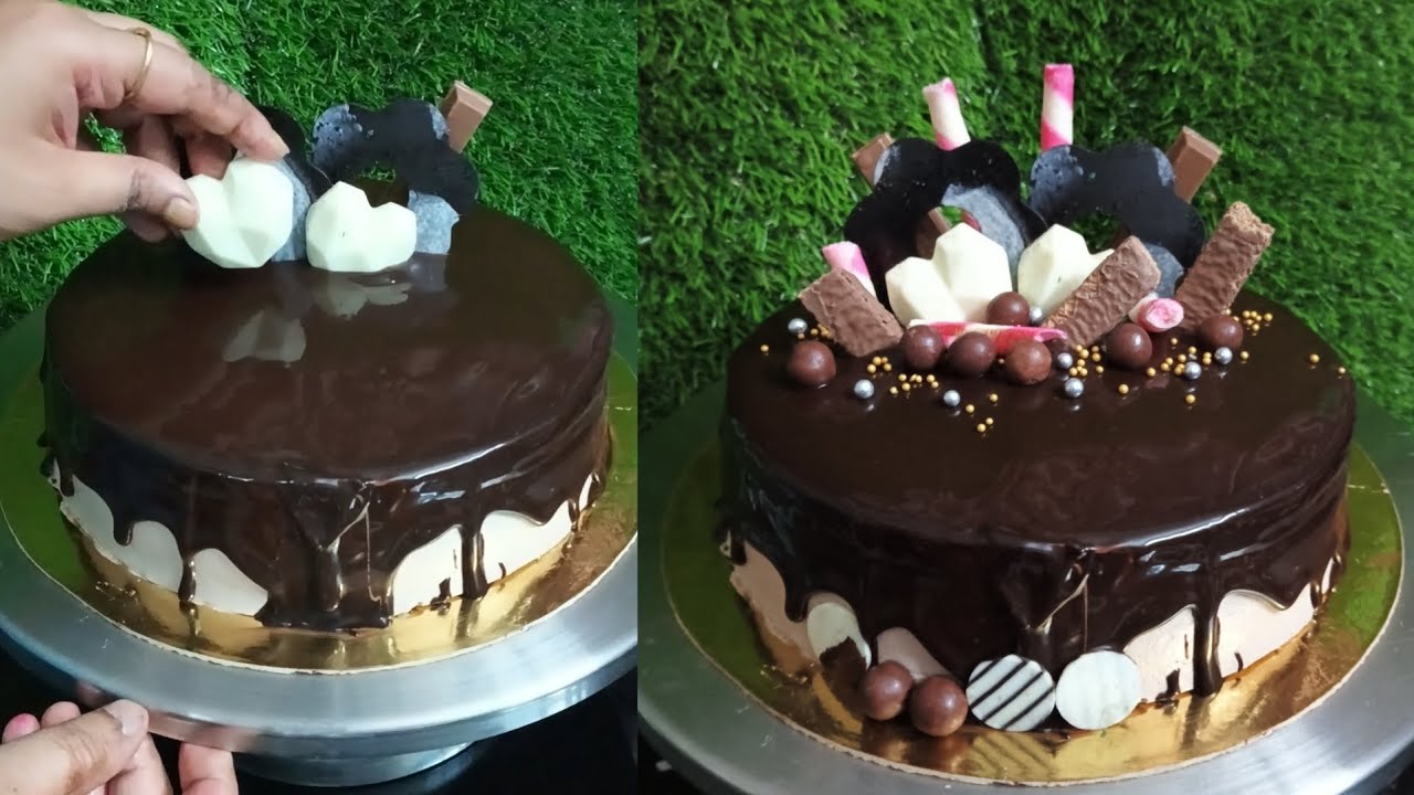1kg Chocolate Cream Cake Recipe | Decadent Chocolate Decorations & Toppers"