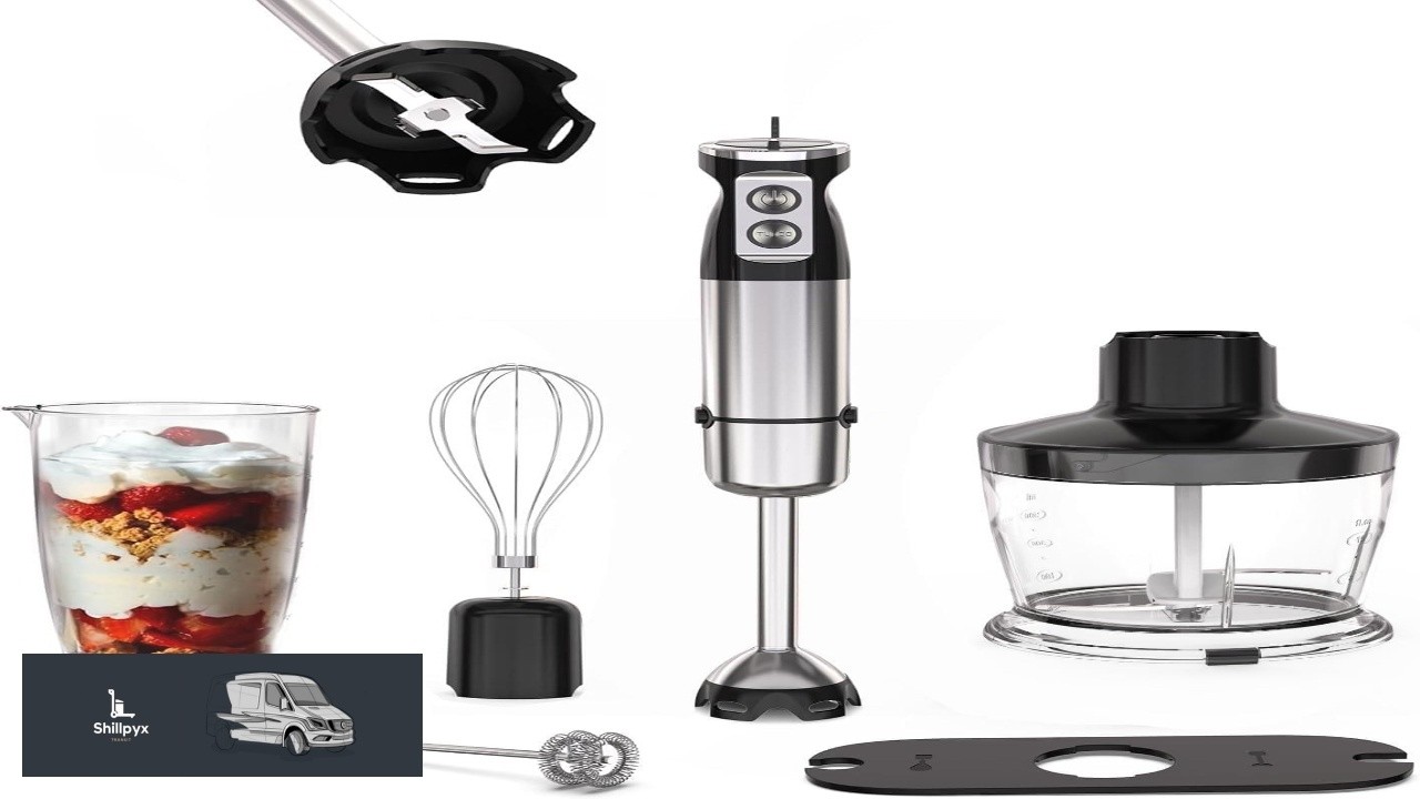 Immersion Blender Handheld 5 in 1 Hand Mixer Electric Handheld for Kitchen