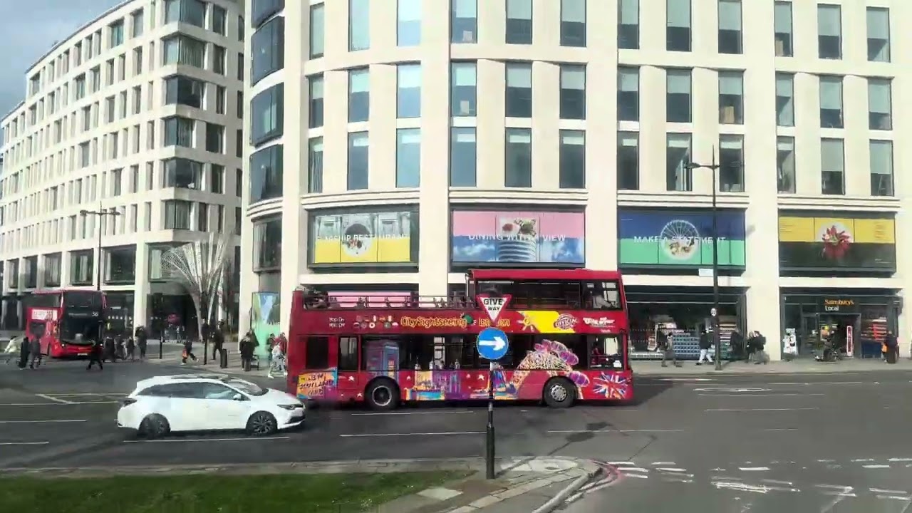 London bus Ride 🇬🇧 Route 390 from Victoria Station to Kings Cross station please 🙏 Subscribe Like 👍