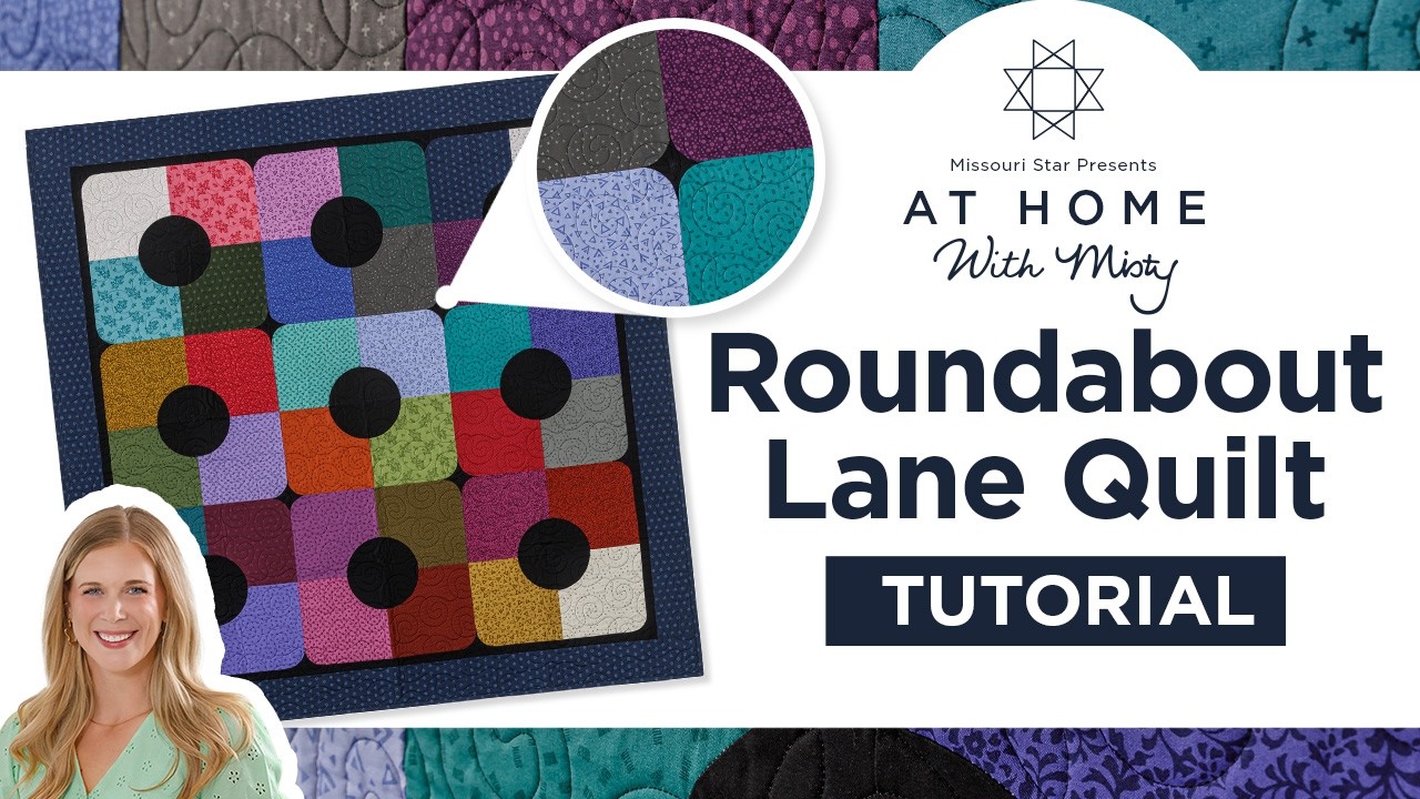 Easy To Make Modern Quilt | Roundabout Lane Quilt - At Home With Misty