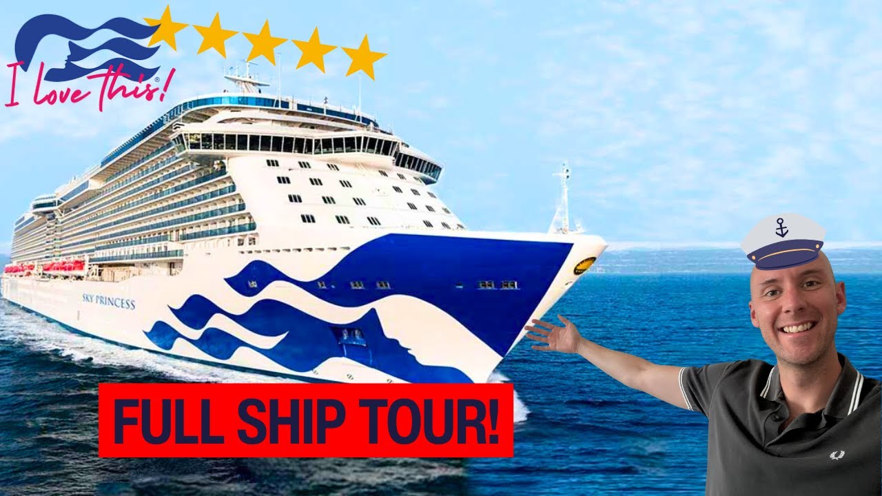 Sky Princess - A 2025 full deck by deck ship tour!