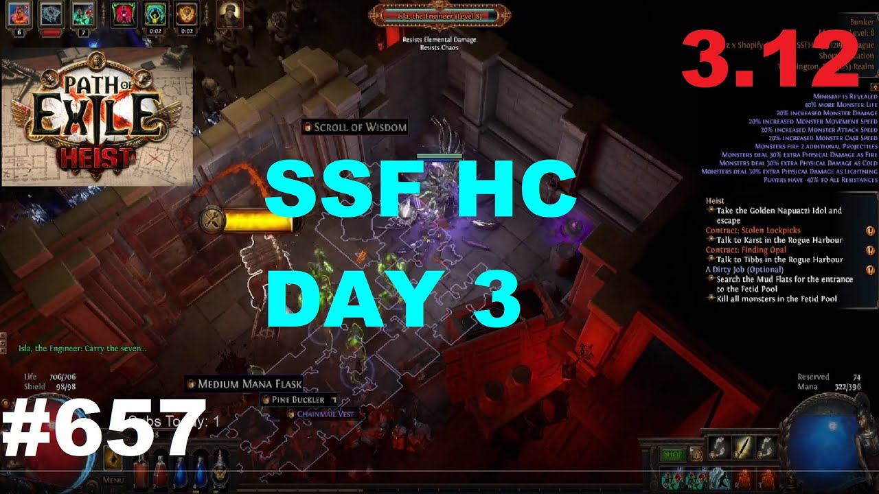 TheGAM3Report1 | SSFHC Day 3 Gauntlet | Skeleton Zombie | Necromancer | Witch Summoner - 657