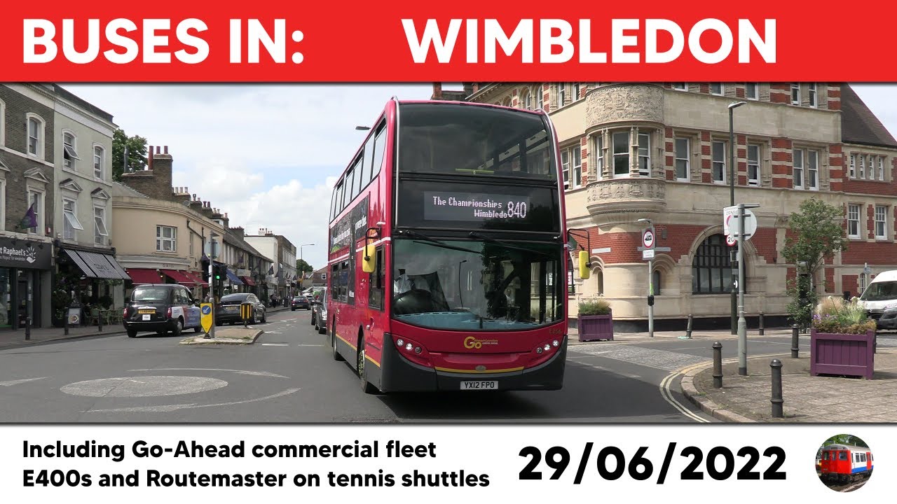 London buses in Wimbledon 29/06/2022