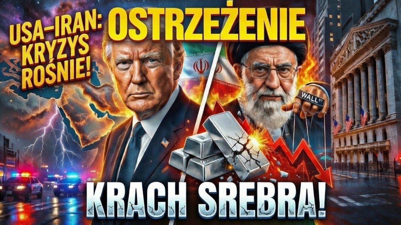 🚨 USA–Iran: kryzys rośnie! Jak Wall Street wpłynęła na spadek srebra