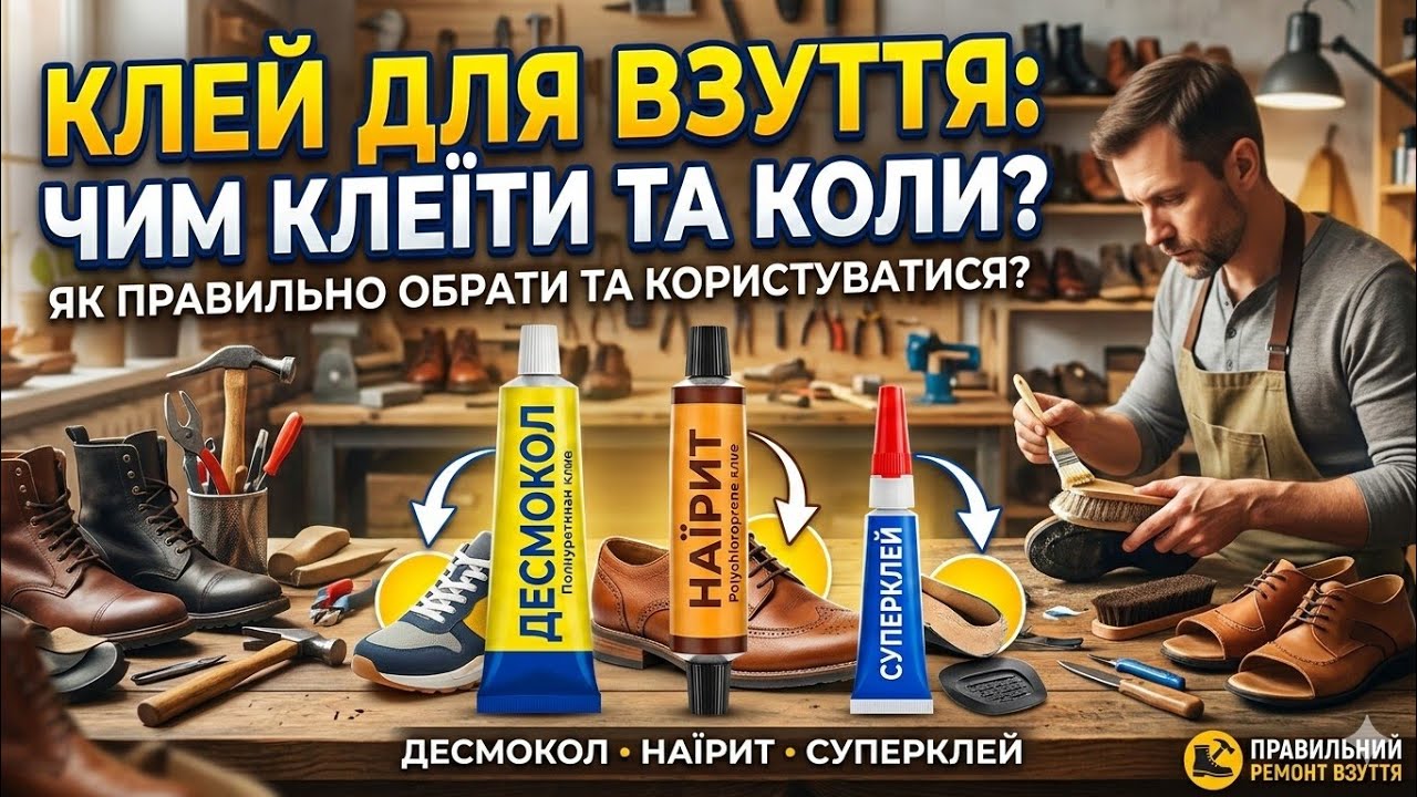Клей для взуття - Десмокол чи Наіріт? Суперклей це клей без якого я не уявляю ремонт взуття.
