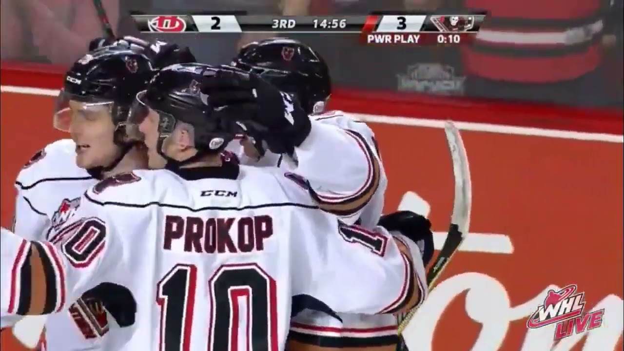Calgary Hitmen vs Lethbridge Hurricanes RD1 G4 | Vladislav Yeryomenko Goal | 2019 WHL Playoffs