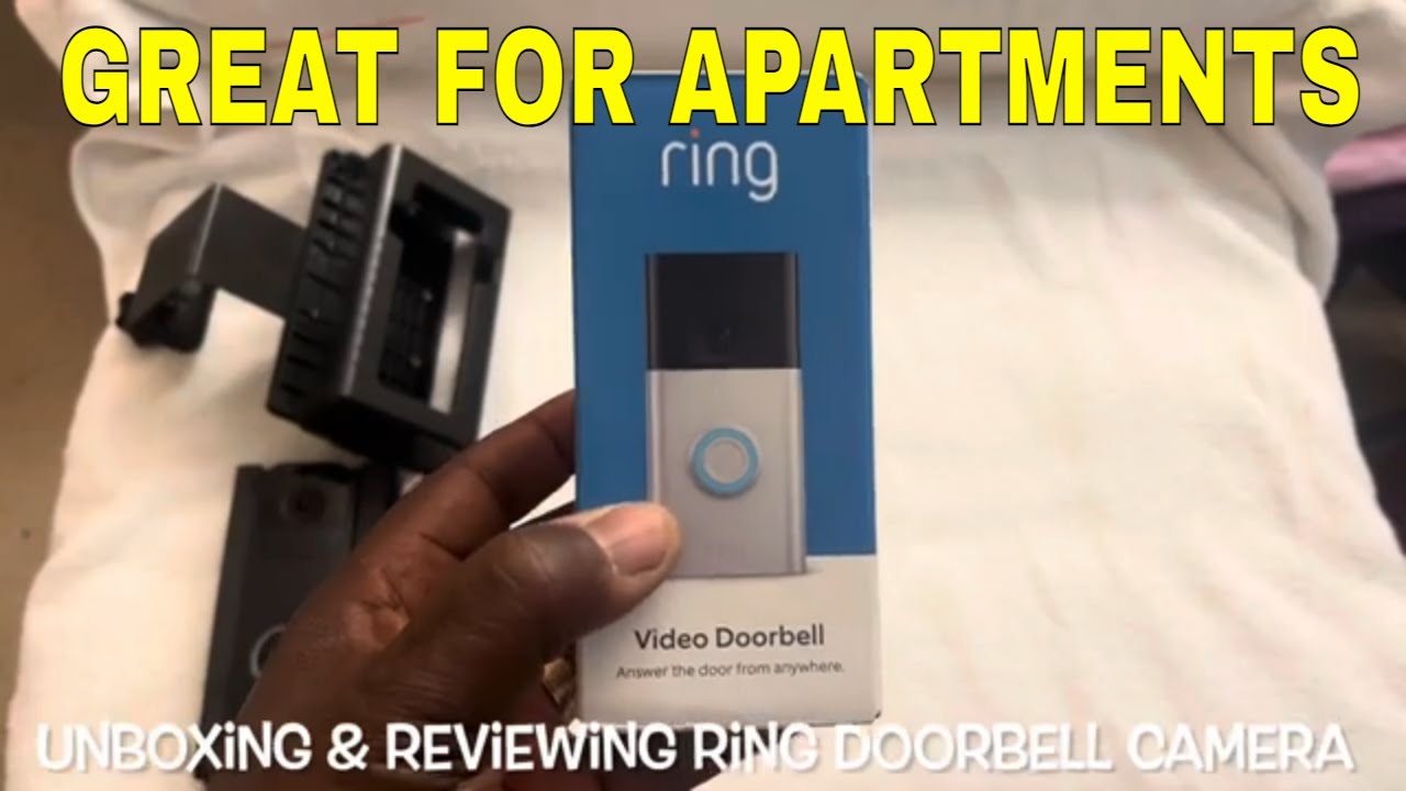 Unboxing & Reviewing Ring Doorbell Camera & Anti-Theft No Drill Mounts For Apartments & Houses