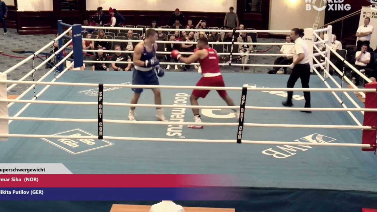 Nikita Putilov (GER) vs. Omar Shiha (NOR) World Boxing Cup 2023 SF's (92+kg)