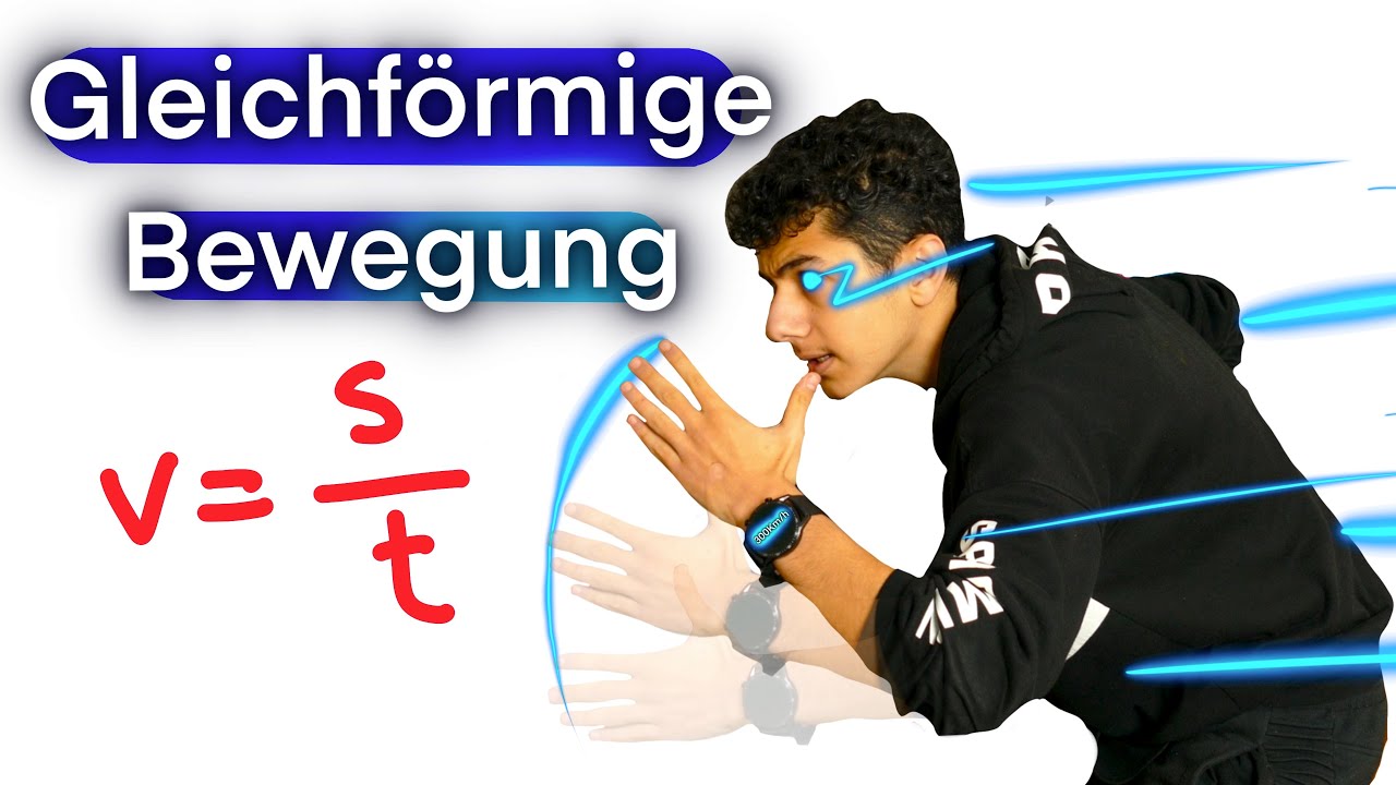 Gleichförmige Bewegung| Geschwindigkeit berechnen| Formel Herleitung