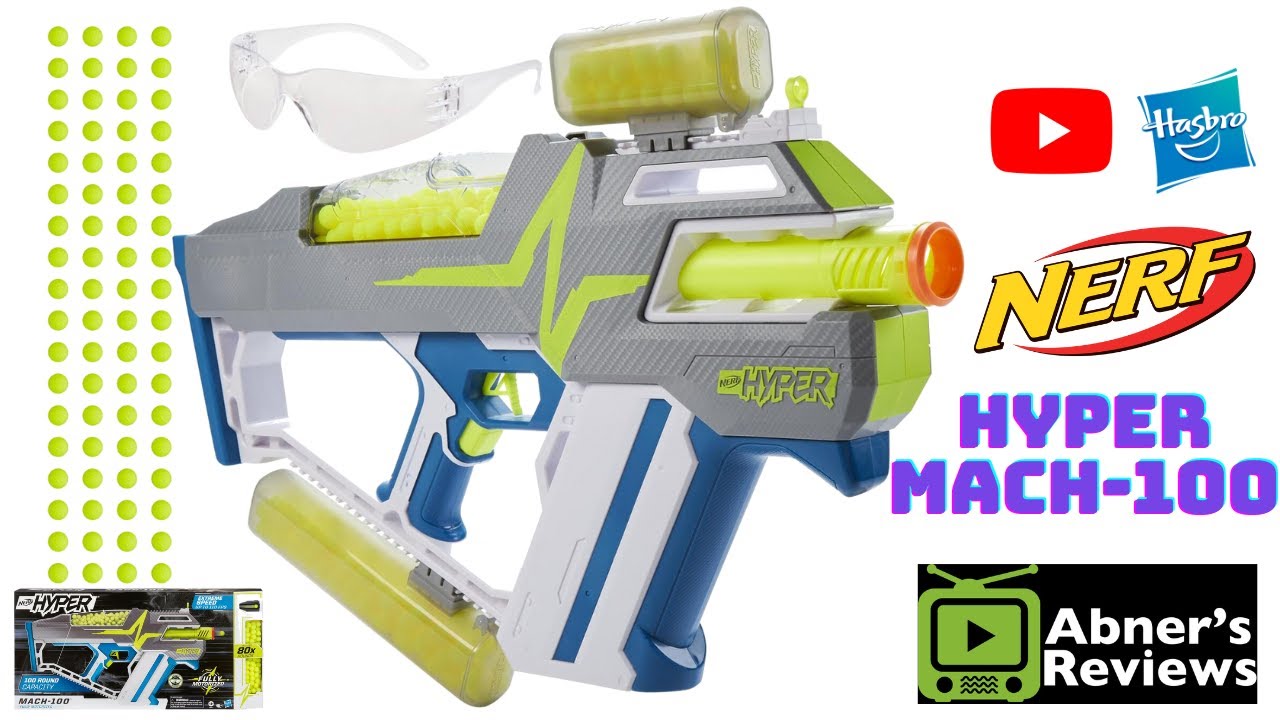 NERF Hyper Mach-100 Unboxing & Review [FULL DEMO PLUS FIRING TEST SESSION INCLUDED]