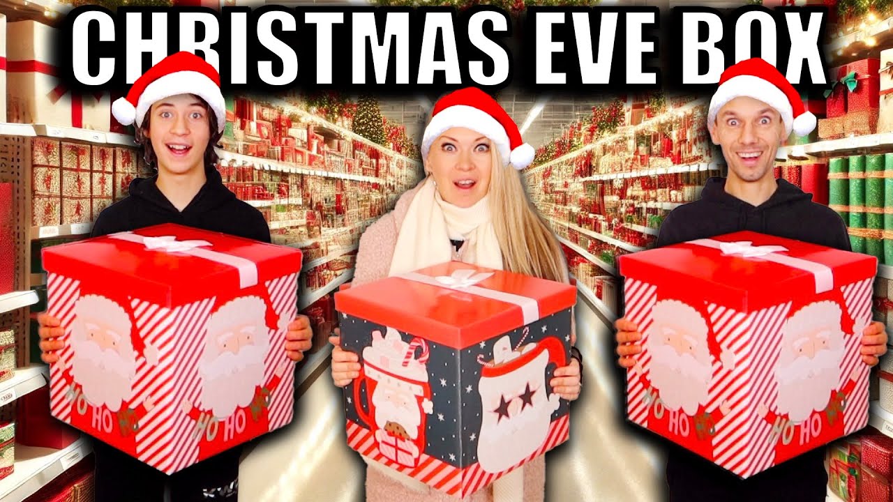 Who can BUY & MAKE the BEST CHRISTMAS EVE BOX? Shopping challenge!