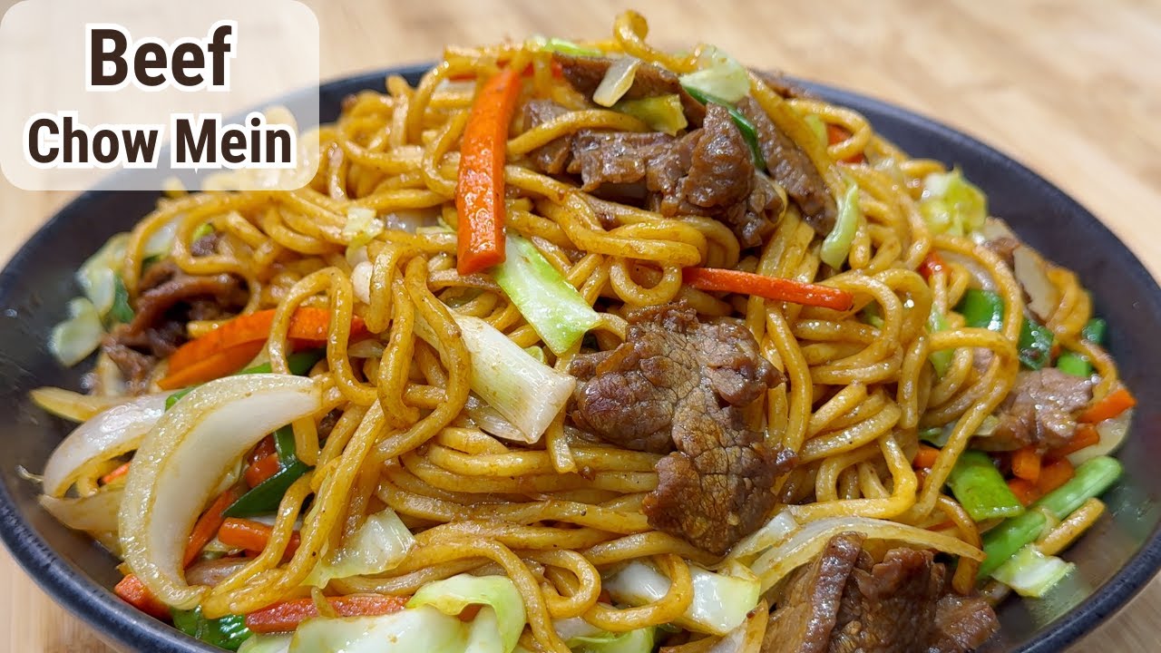 Chow Mein Recipe with Beef & Cabbage | Stir Fry Noodles Lo Mein Recipe | Chinese Food Dinner Recipes
