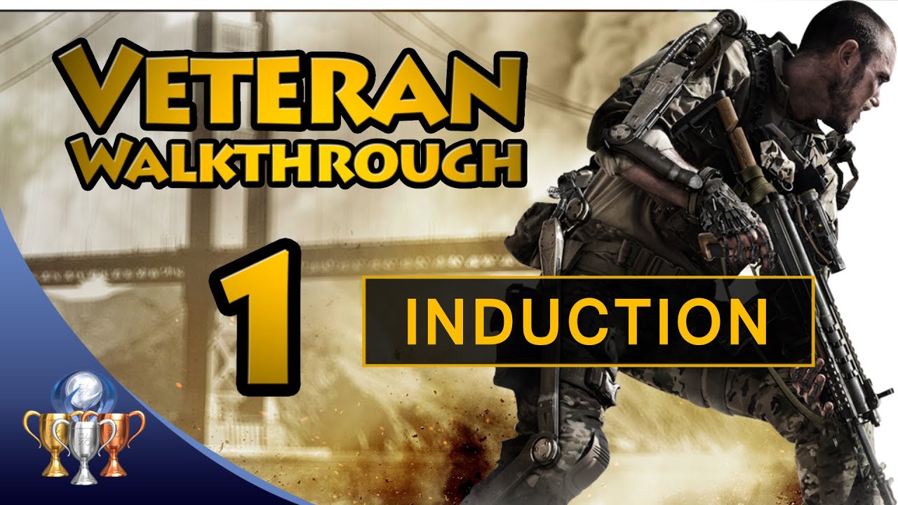 Call of Duty Advanced Warfare - Part 1 Induction - Veteran Walkthrough [60fps]