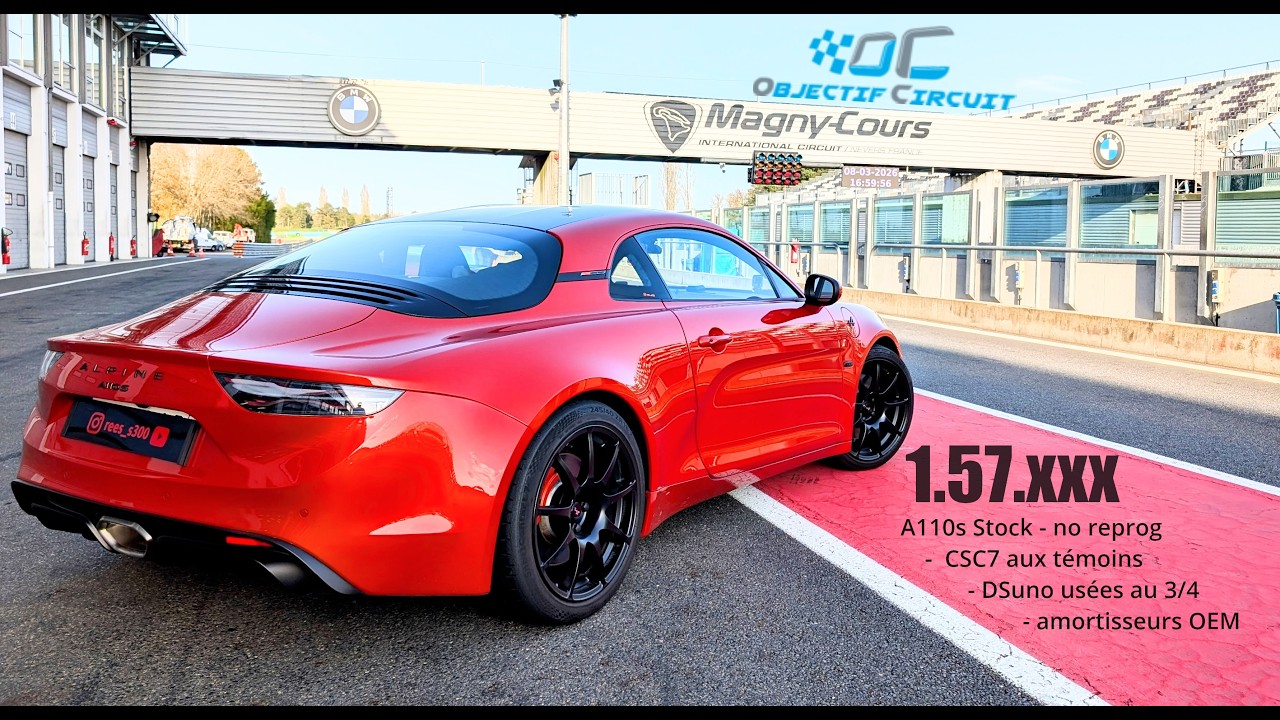 🚀 Full send @Magny-Cours F1 💨  Alpine A110s ⌚1.57.xx