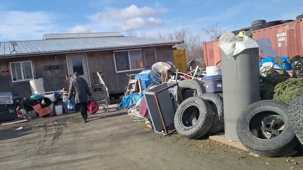 Bethel, Alaska - this is a typical ride from Airport to Home.
