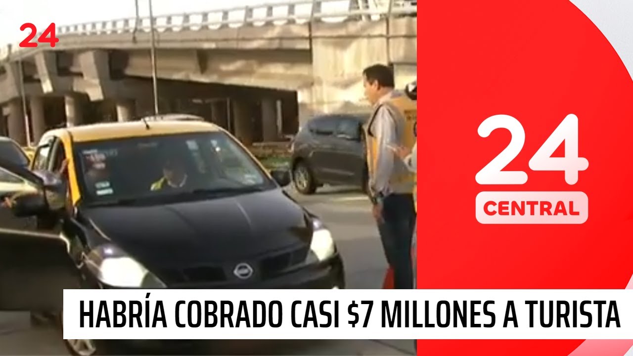 Taxista ilegal habría cobrado casi $7 millones a turista en el Aeropuerto de Santiago | 24 Horas TVN