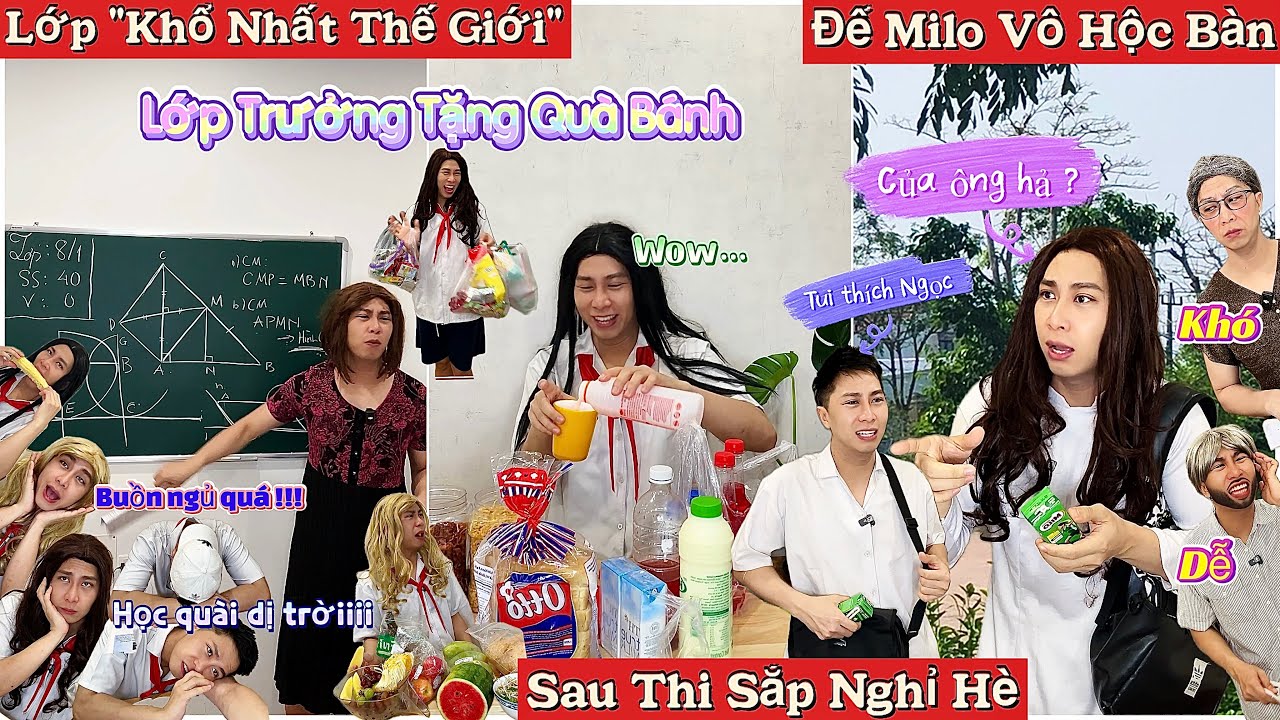 Tổng Hợp Video Ngắn Học Sinh #108 : Để Milo Hộc Bàn, Lớp Khổ Nhất Thế Giới, Sau Thi, Lớp Trưởng Tặng