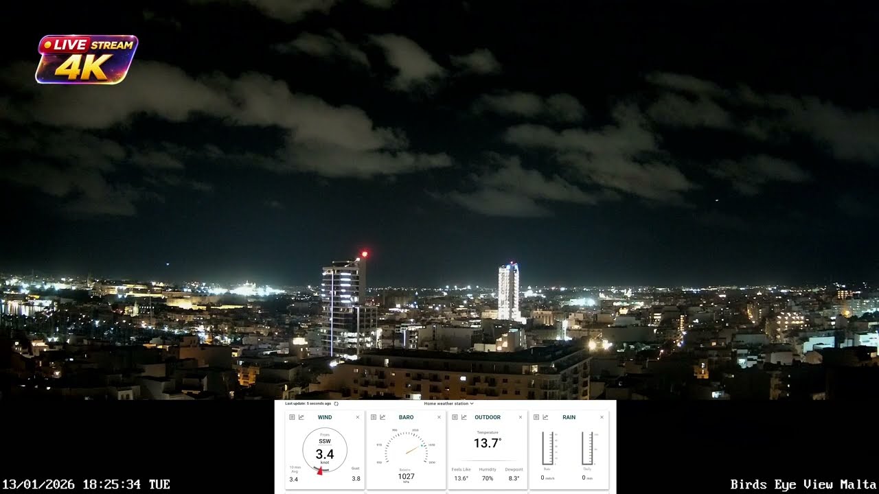 Malta Live Stream in 4K UHD 24/7 + Chill Out Music Vibes