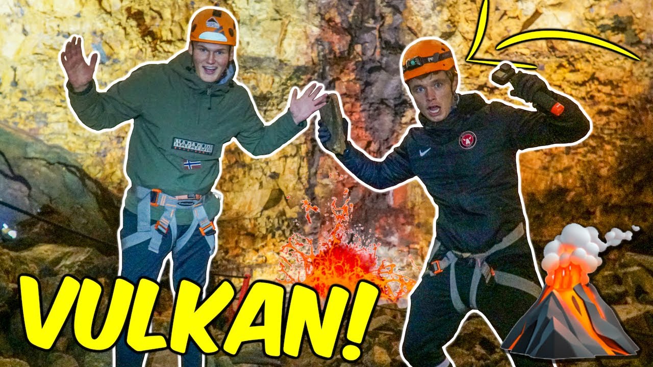 BLIVER SÆNKET 120 METER NED I EN VULKAN!