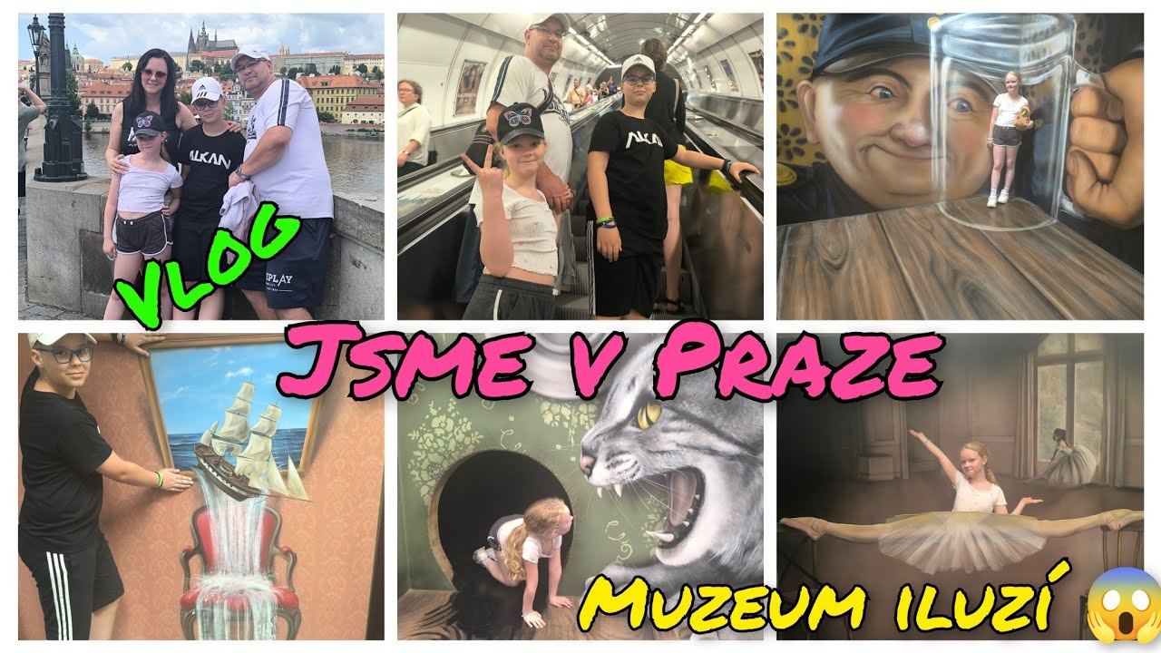 ⭐PRAHA⭐ KARLŮV MOST A MUZEUM ILUZÍ 😱 CO MY VŠECHNO DOKÁŽEME ZA JEDEN DEN ♥️#familyvlog