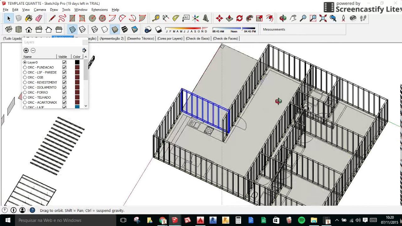 VIDEO AULA 03 - USANDO O SKETCHUP PARA MODELAR ESTRUTURAS LSF