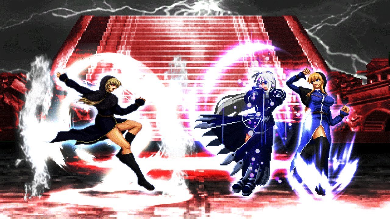 [Kof Mugen] Angelique-Pre Vs Voltage Zeroko-Pre & Schlussel-Pre