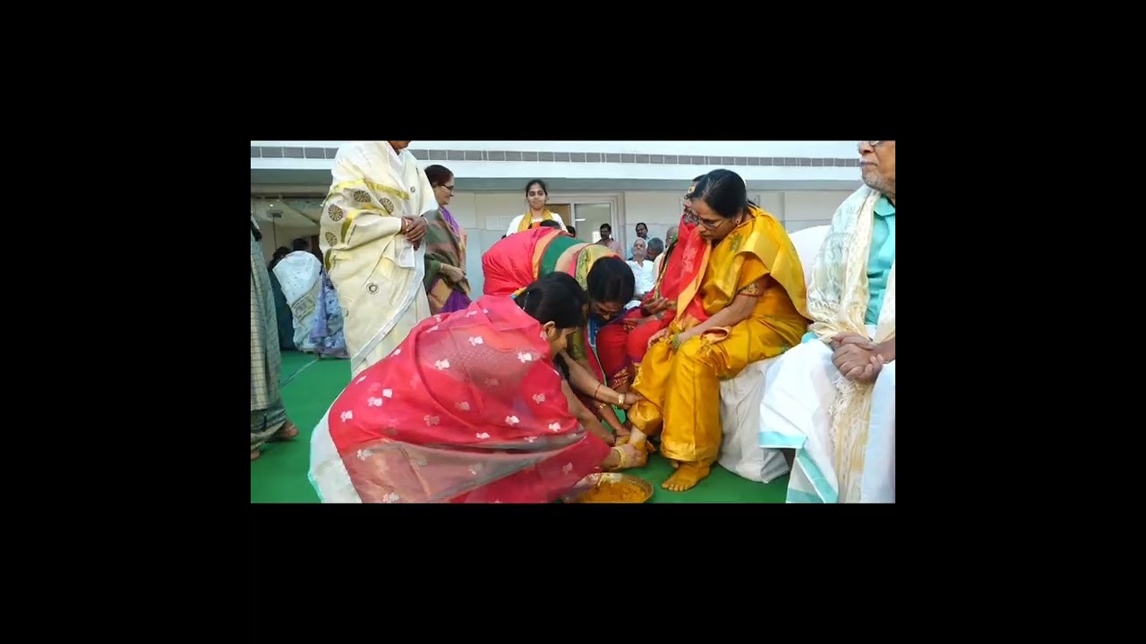 Vrudha Dampatula puja On  70th Birthday Bhimaratha Santi 