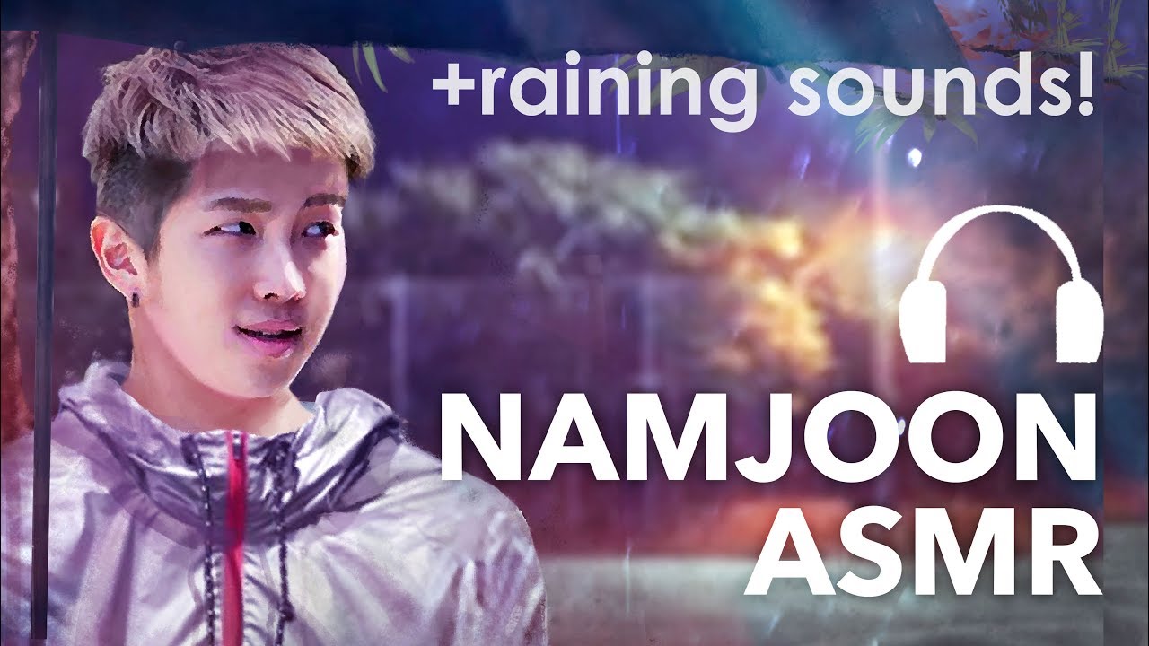 Rainy night with Namjoon 🌧 BTS ASMR (relaxing raining sounds)