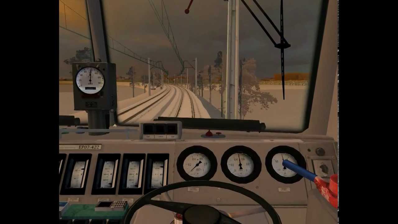 Maszyna EU07-424, linia 053 - ekspres do Sandomierza