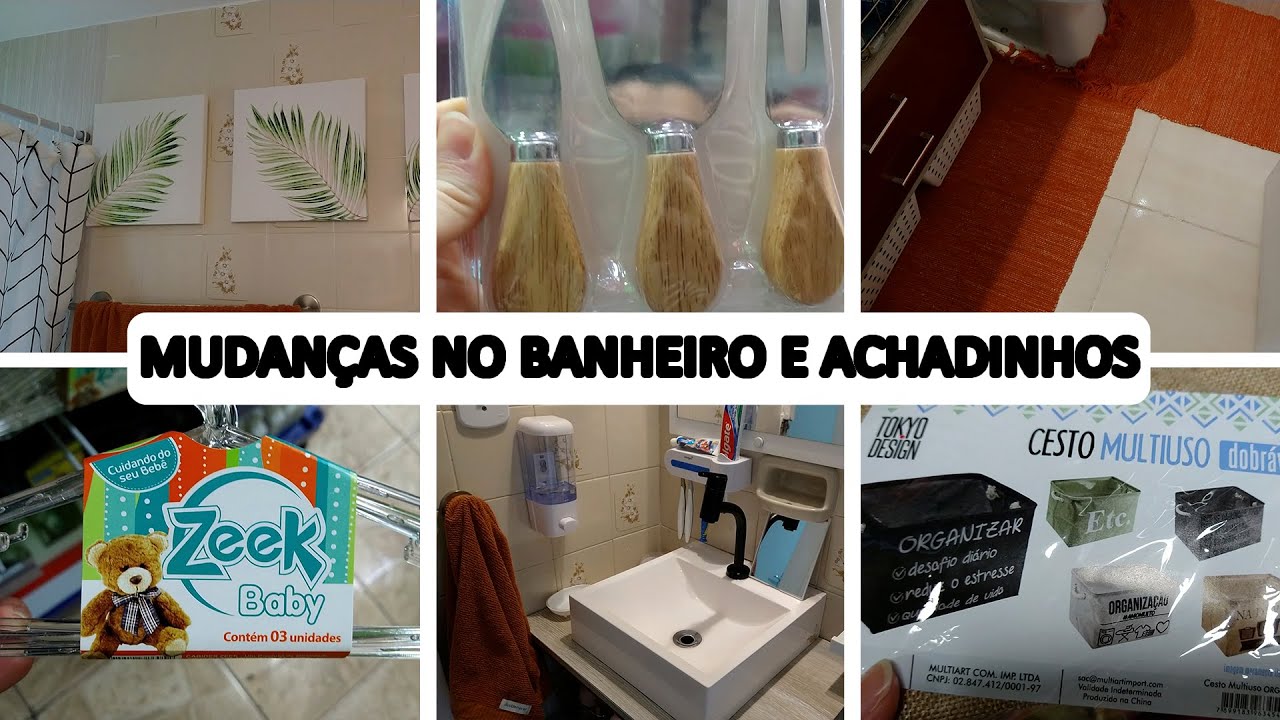 DECORAÇÃO DE BANHEIRO | BANHEIRO PEQUENO | BANHEIRO DECORADO | ACHADINHOS | ACHADINHOS PARA O LAR