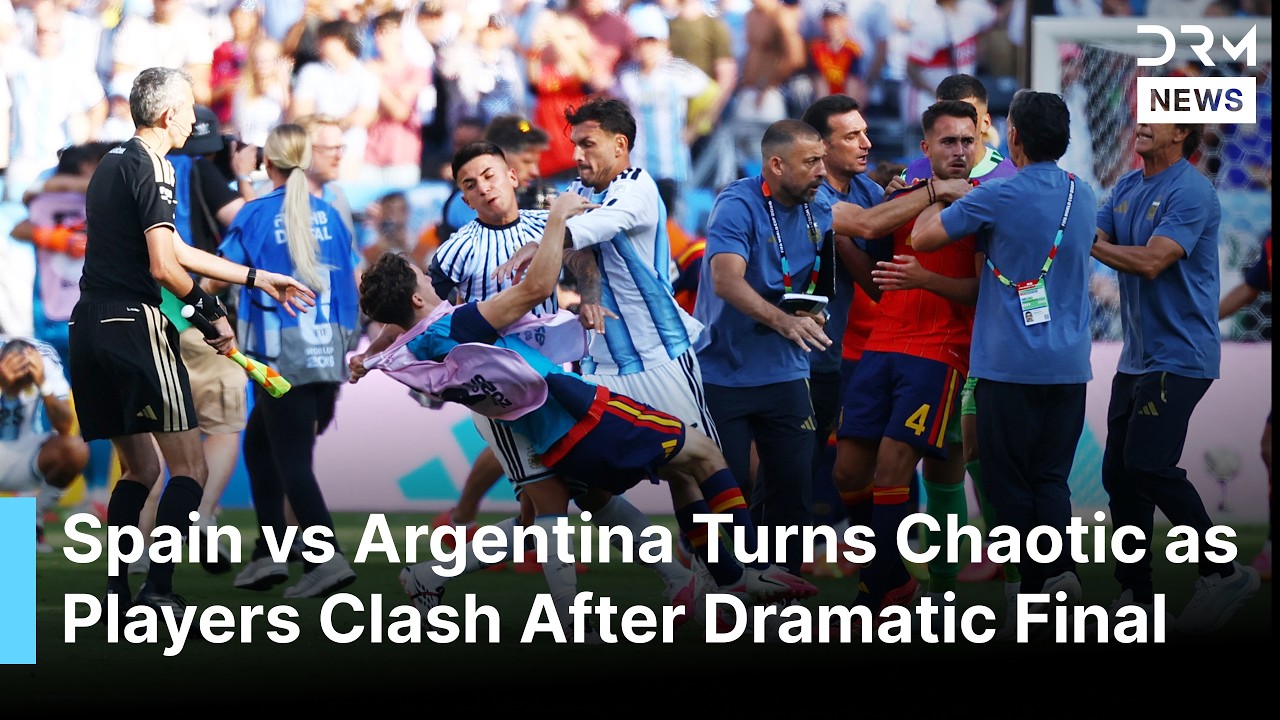 INSIDE: Tempers Explode After Spain Beat Argentina as World Cup Final Ends in Heated Brawl | AD1B