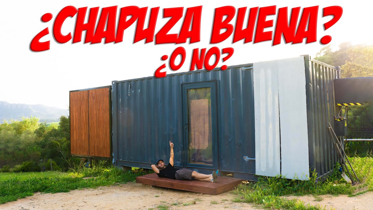 ¡Adiós palet viejo! La entrada de mi casa contenedor se transforma con una tarima de madera de 0€