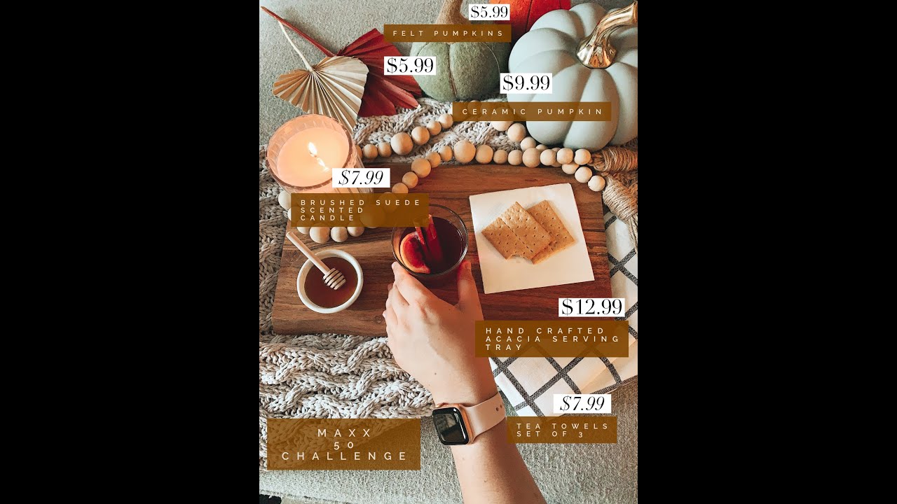 How I Spent $50 at TJ MAXX!! The MAXX50CHALLENGE!