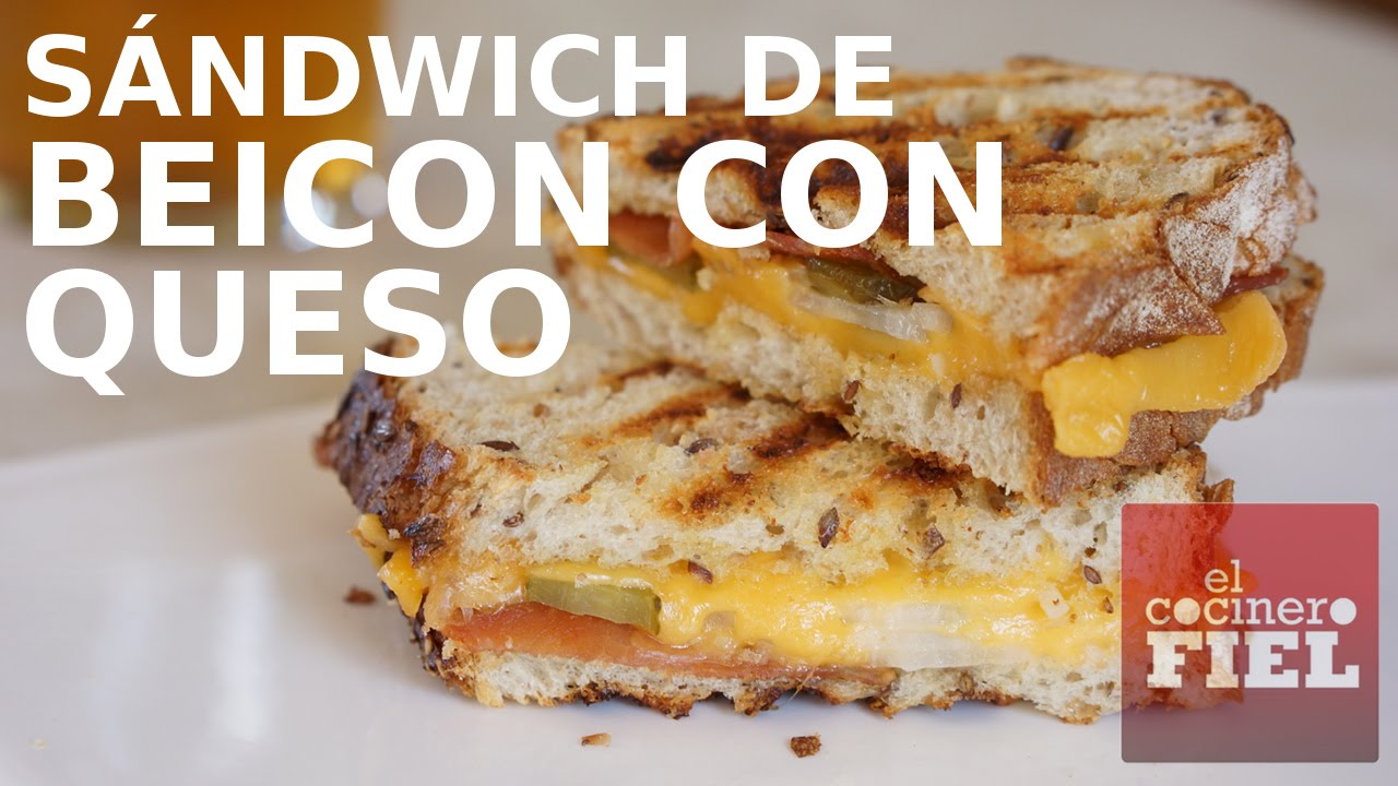 SÁNDWICH DE BEICON CON QUESO