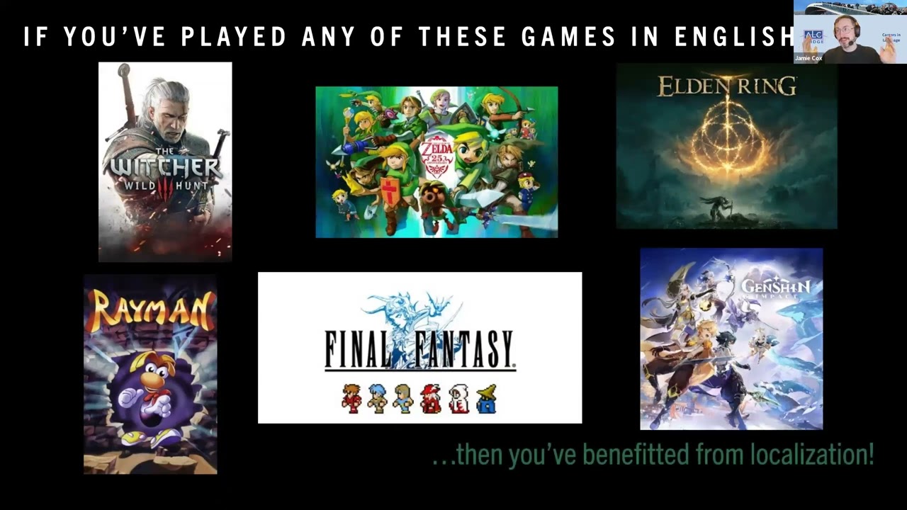 ALC Bridge Webinar at NYU School of Professional Studies-Video game Localization