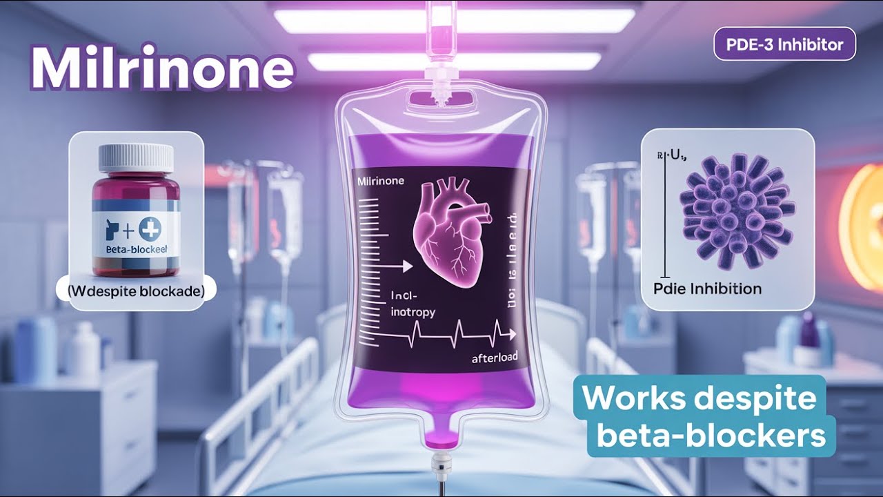 Milrinone Explained: The Inotrope for Beta-Blocked Hearts