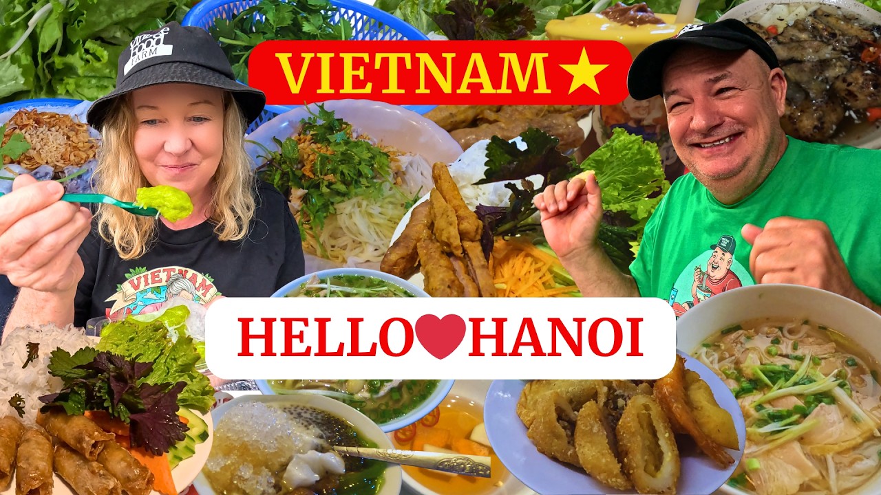 CAN'T STOP EATING! 24 hours in HANOI, Vietnam 😋❤️🇻🇳