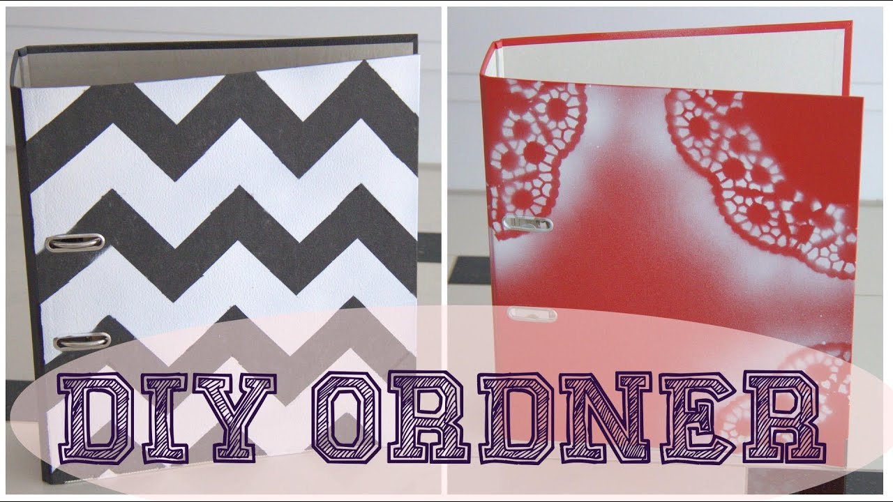 ♥ SCHOOL DIY - ORDNER GESTALTEN ♥