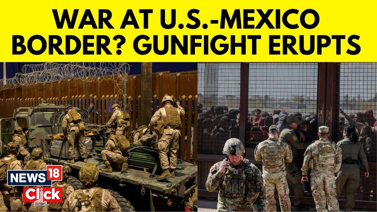 US Mexico Border | Mexico Drug Cartel Gunmen Fire Shots At Border Patrol Agents | US News | N18G