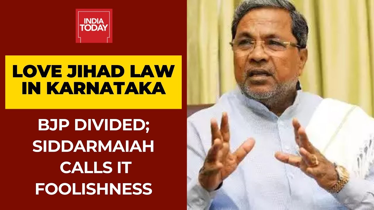 BJP Seeks Love Jihad Law In Karnataka; Siddaramaiah Calls It Foolishness